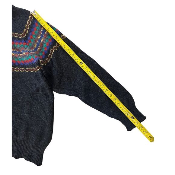 VTG Christopher Hayes Grandpacore Wool Knit Sweater Men’s Large Made in Scotland - Picture 9 of 16